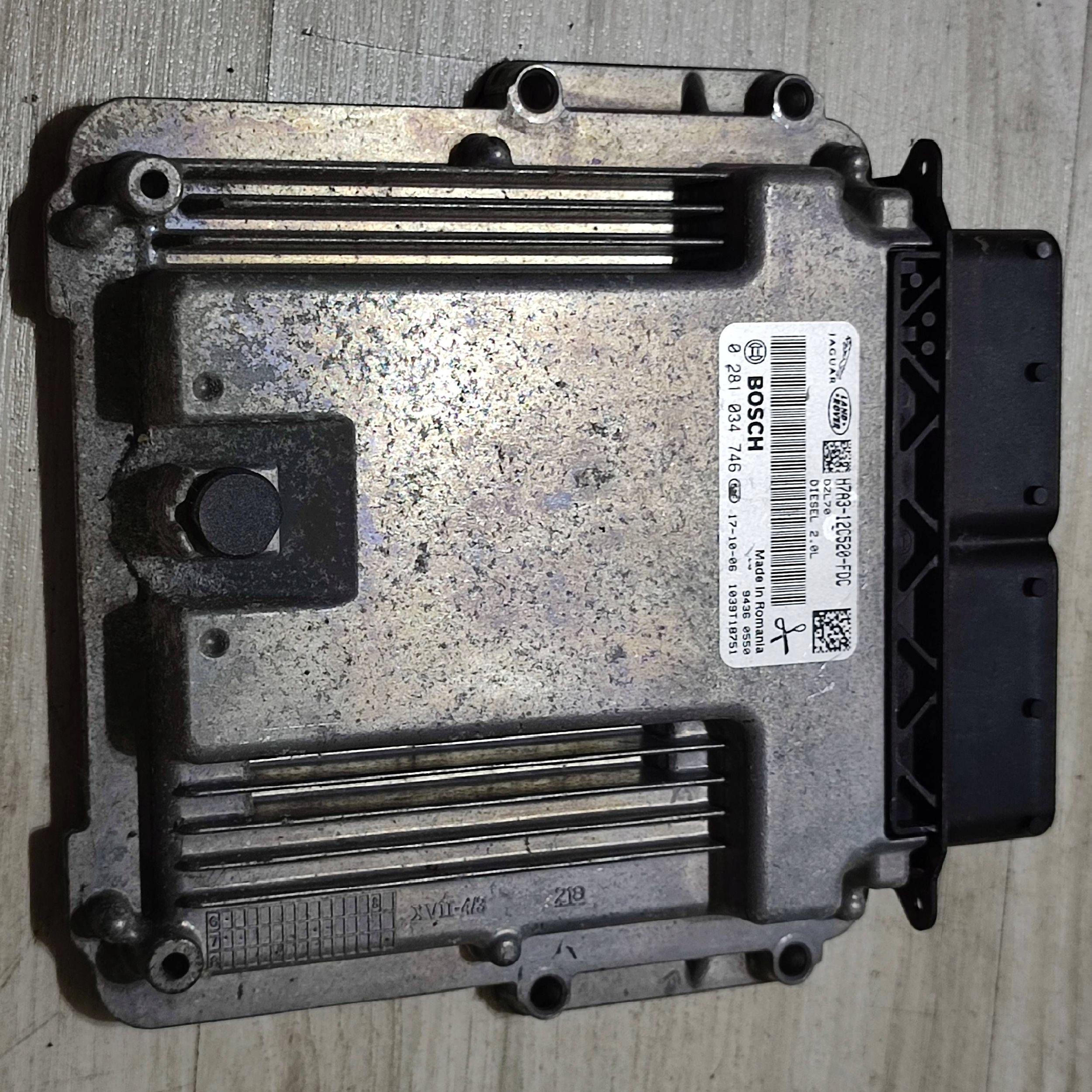 control unit of the engine Jaguar F-Pace H7A312C520FDC