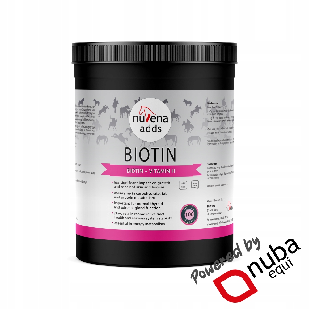 NuVena Chela Biotin 1000g Biotyna dla koni (1 kg) (Nuba Equi)