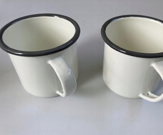 

Kubek Emaliowany 0,35L Garnuszek z Uchem 2 Szt