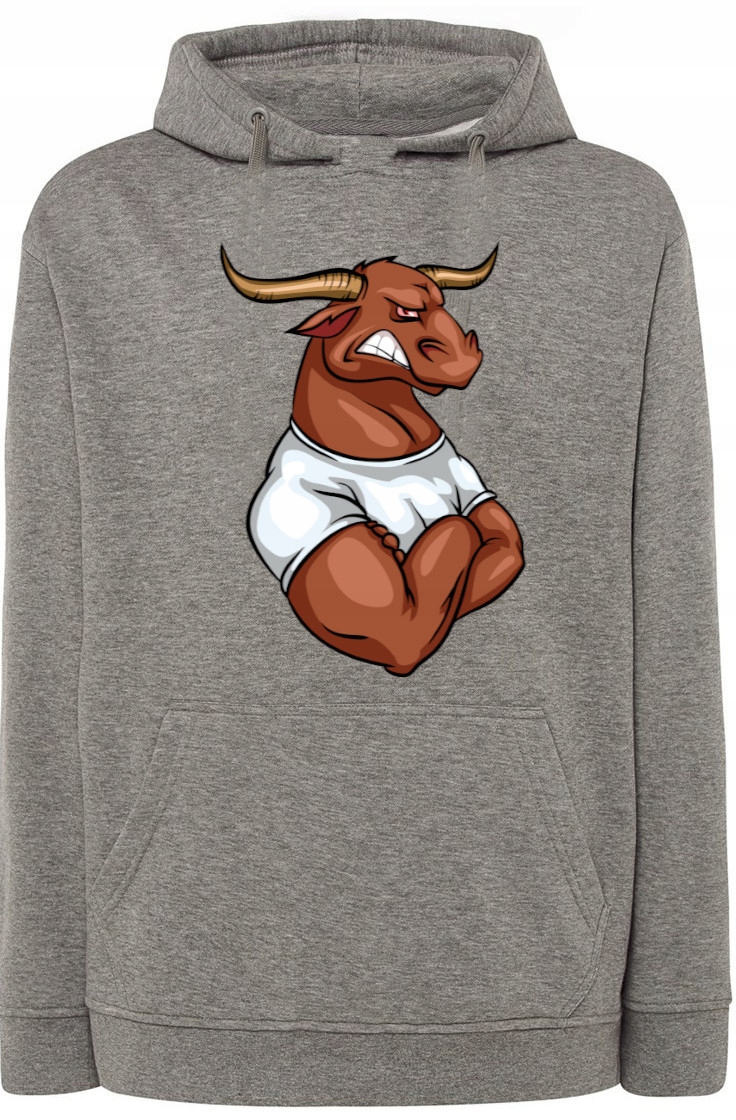 Pánská módní býková mikina s kapucí s potiskem vel. 5XL