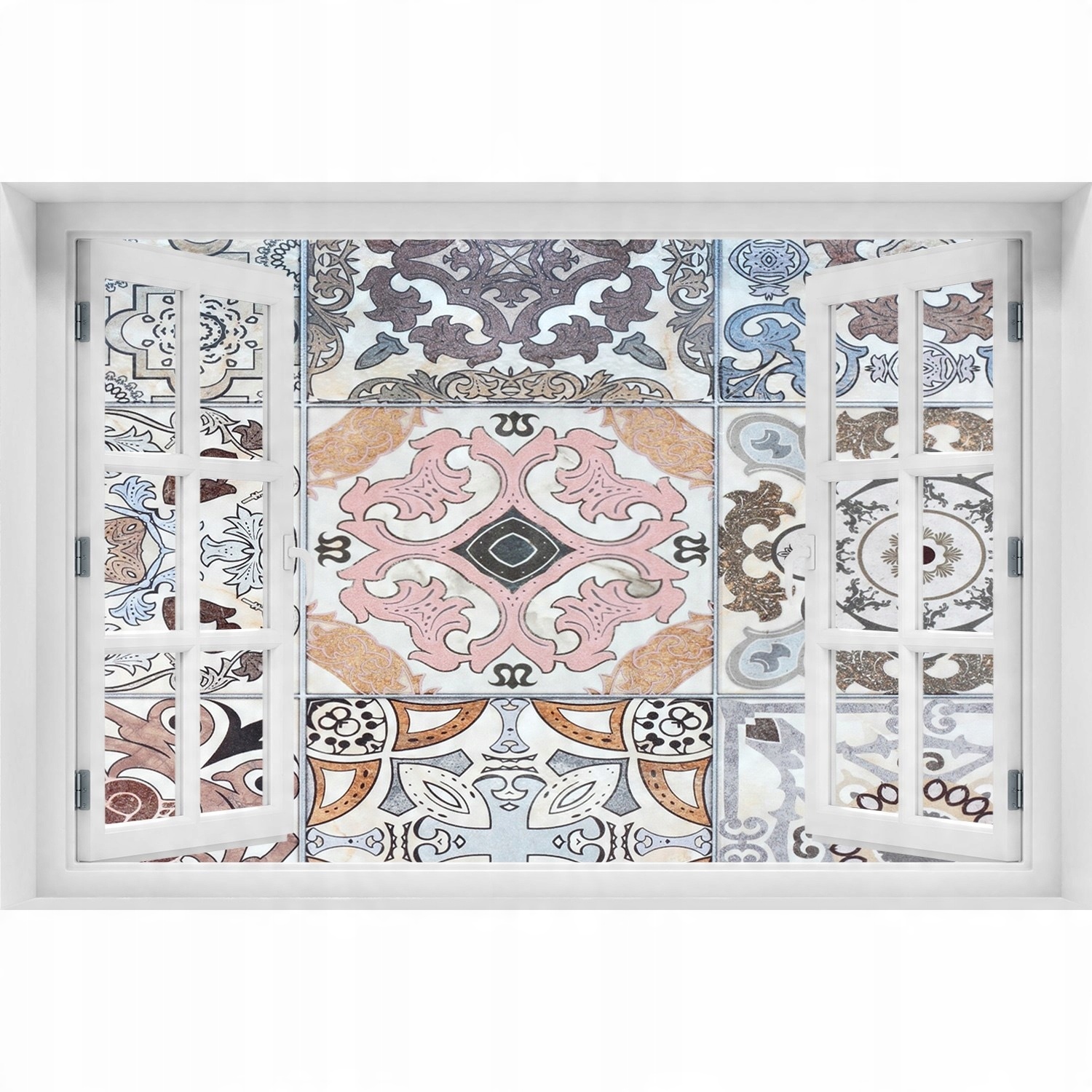 

Fotoobraz Naklejka Okno Ceramiczne płytki 120x80