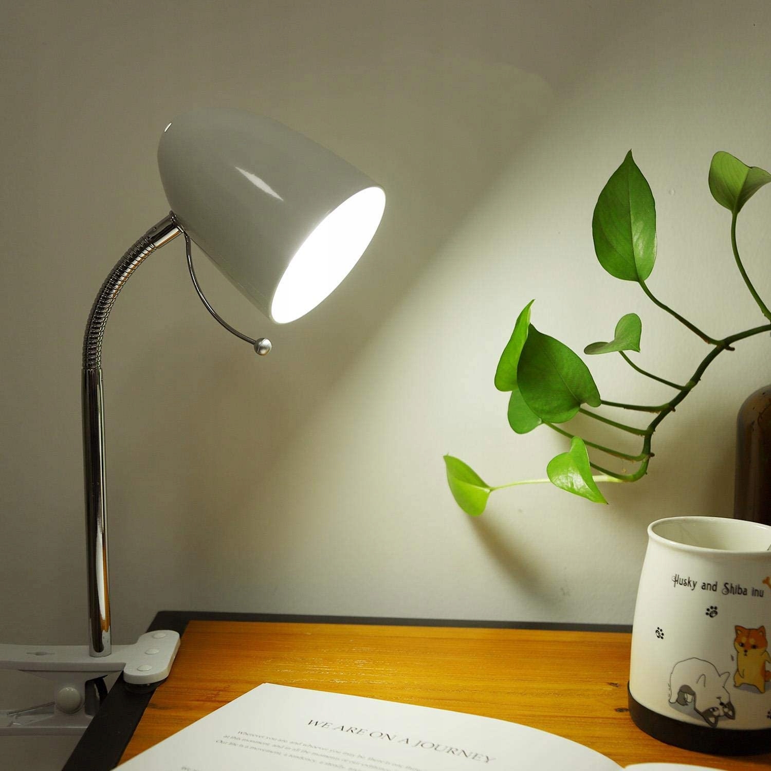 LAMPA BIURKOWA STOŁOWA SZKOLNA NOCNA Z KLIPSEM Zasilanie sieciowe