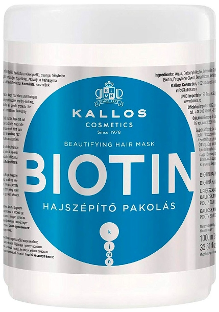 

Kallos Biotin maska do włosów 1 L
