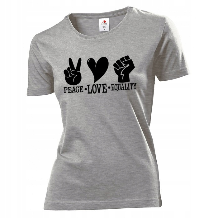 

Koszulka damska Peace Love Równość XL