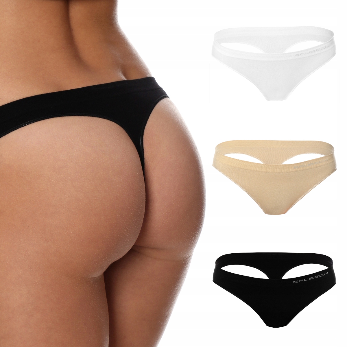 

Stringi damskie 3 szt. Comfort Cotton Brubeck r.XL