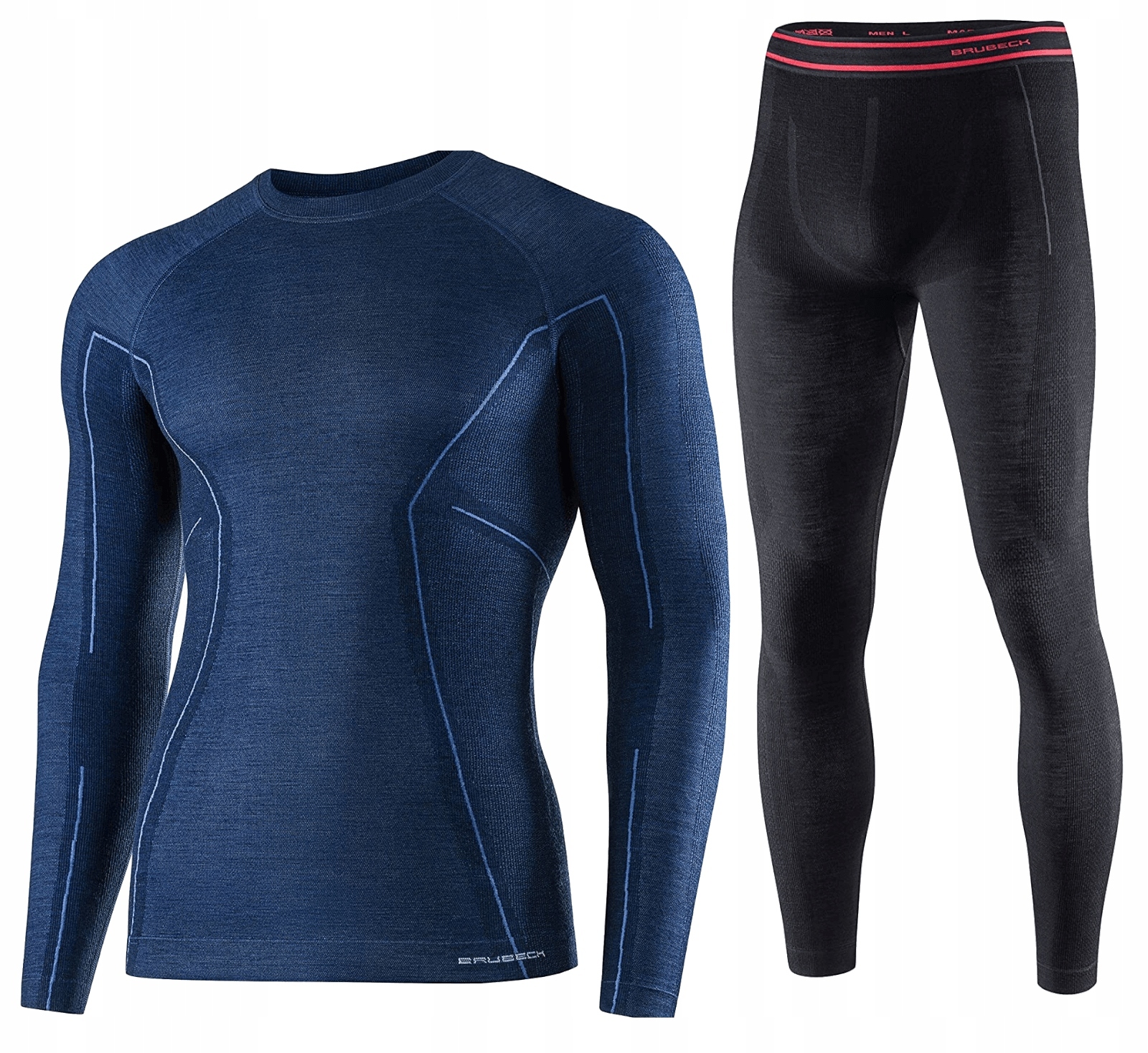 Termoaktivní Spodní Prádlo Brubeck Komplet Pro Muže, Aktivní Vlna Merino XL