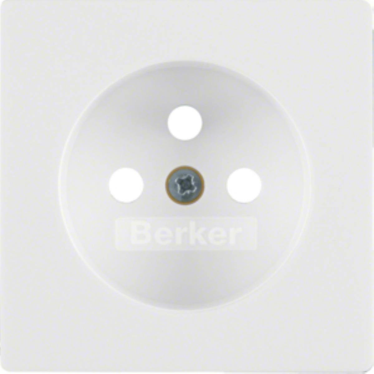 BERKER Q.x Płytka czołowa do gniazda z uziemieniem