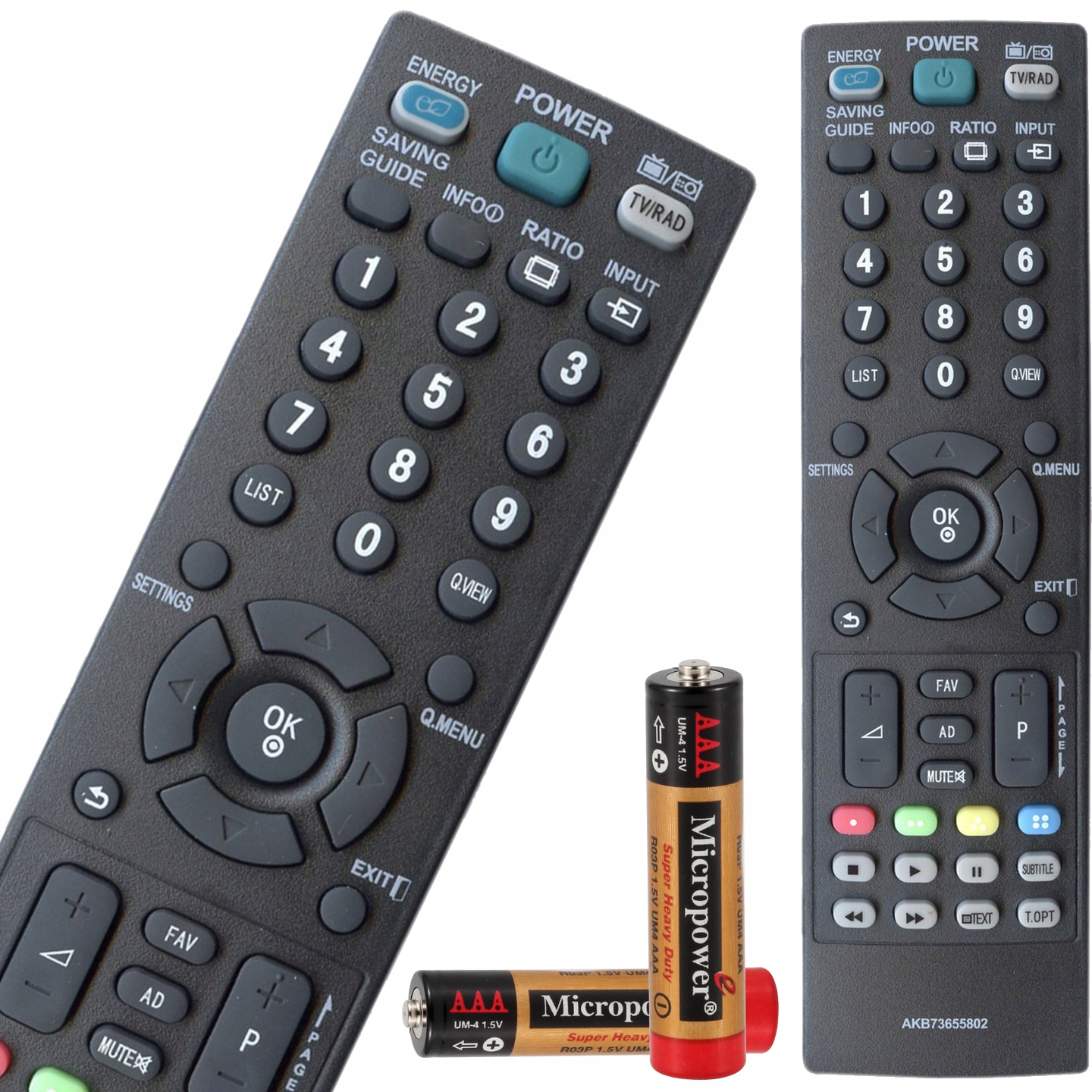 

Pilot Do Tv Lg Uniwersalny AKB73655802 Baterie