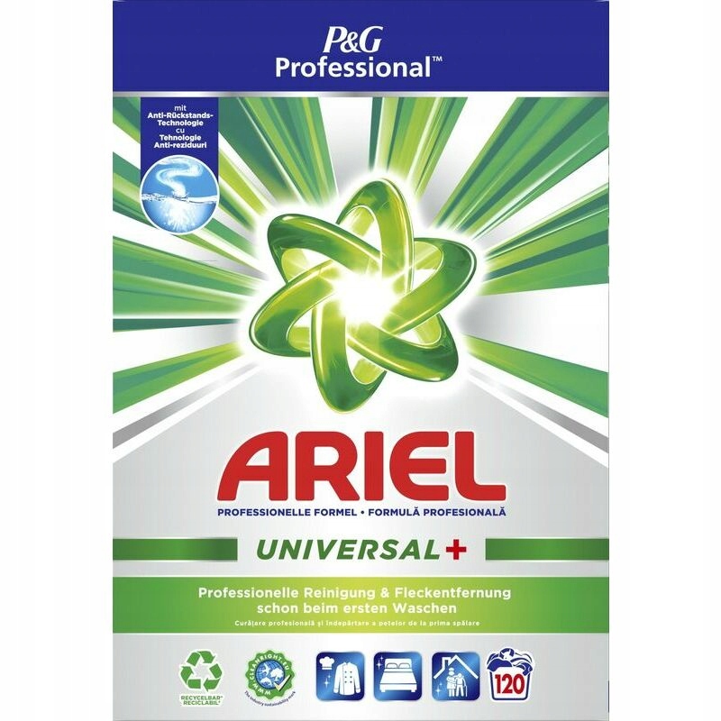 Levně Ariel Prací prášek Univerzální 7,2kg 120 Praní