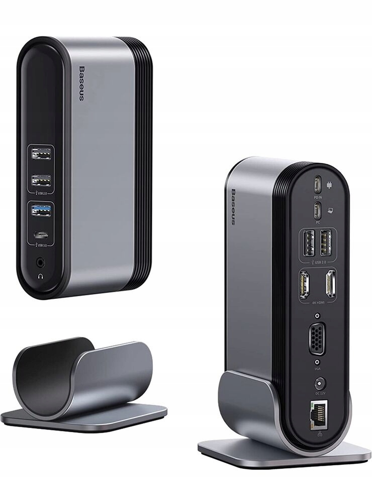 Dokovací Stanice Baseus 14V1 3 Obrazovky Stříbrná
