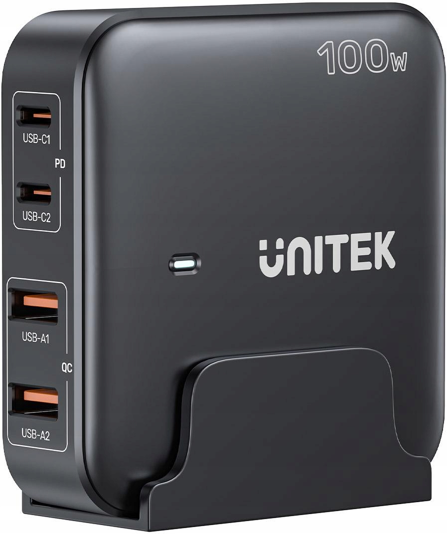 Unitek Nabíječka GaN 100W 4xUSB – rychlé nabíjení v kanceláři i na cestách
