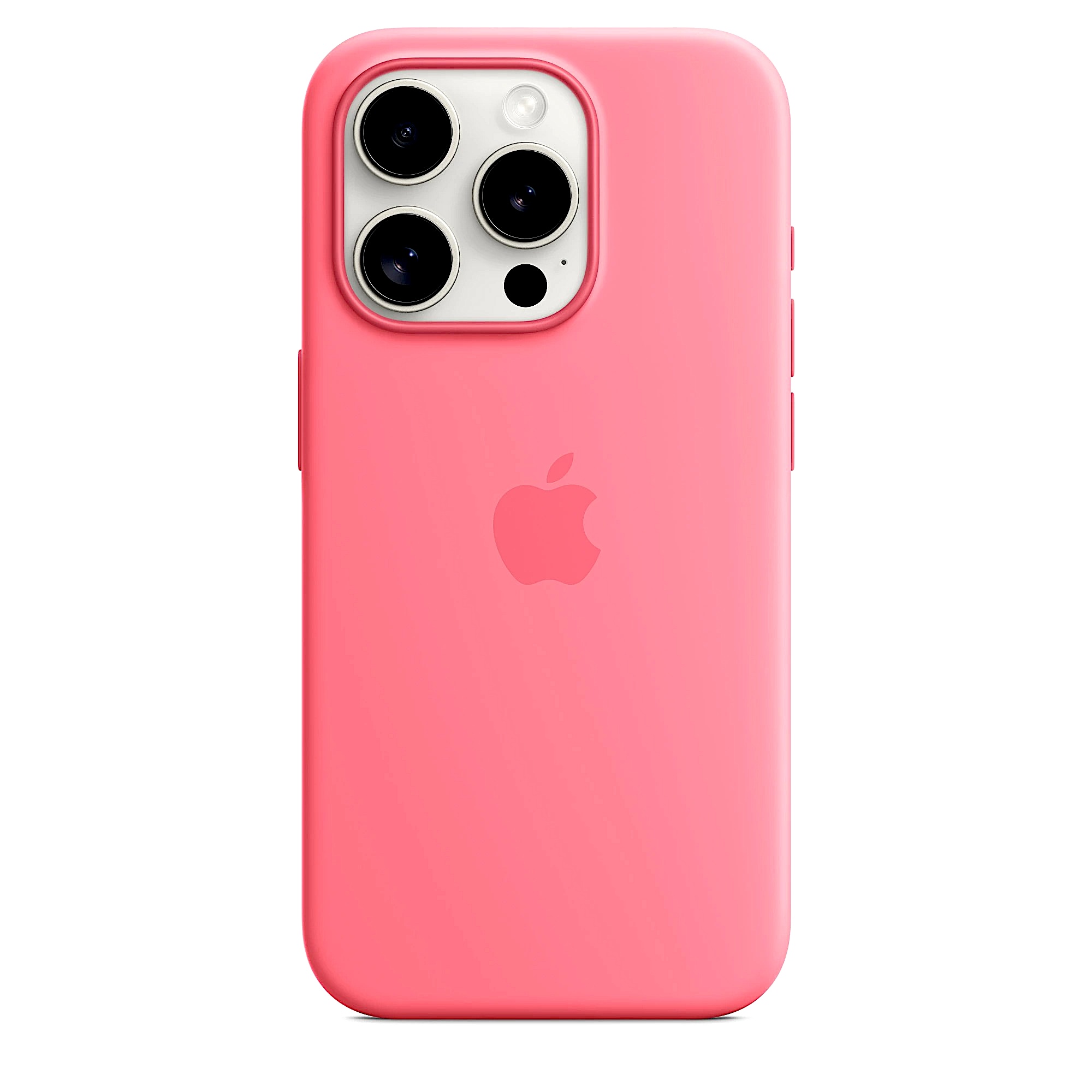 Silikonové pouzdro na iPhone 15 Pro Růžové Zadní Kryt Silicone Case Pink