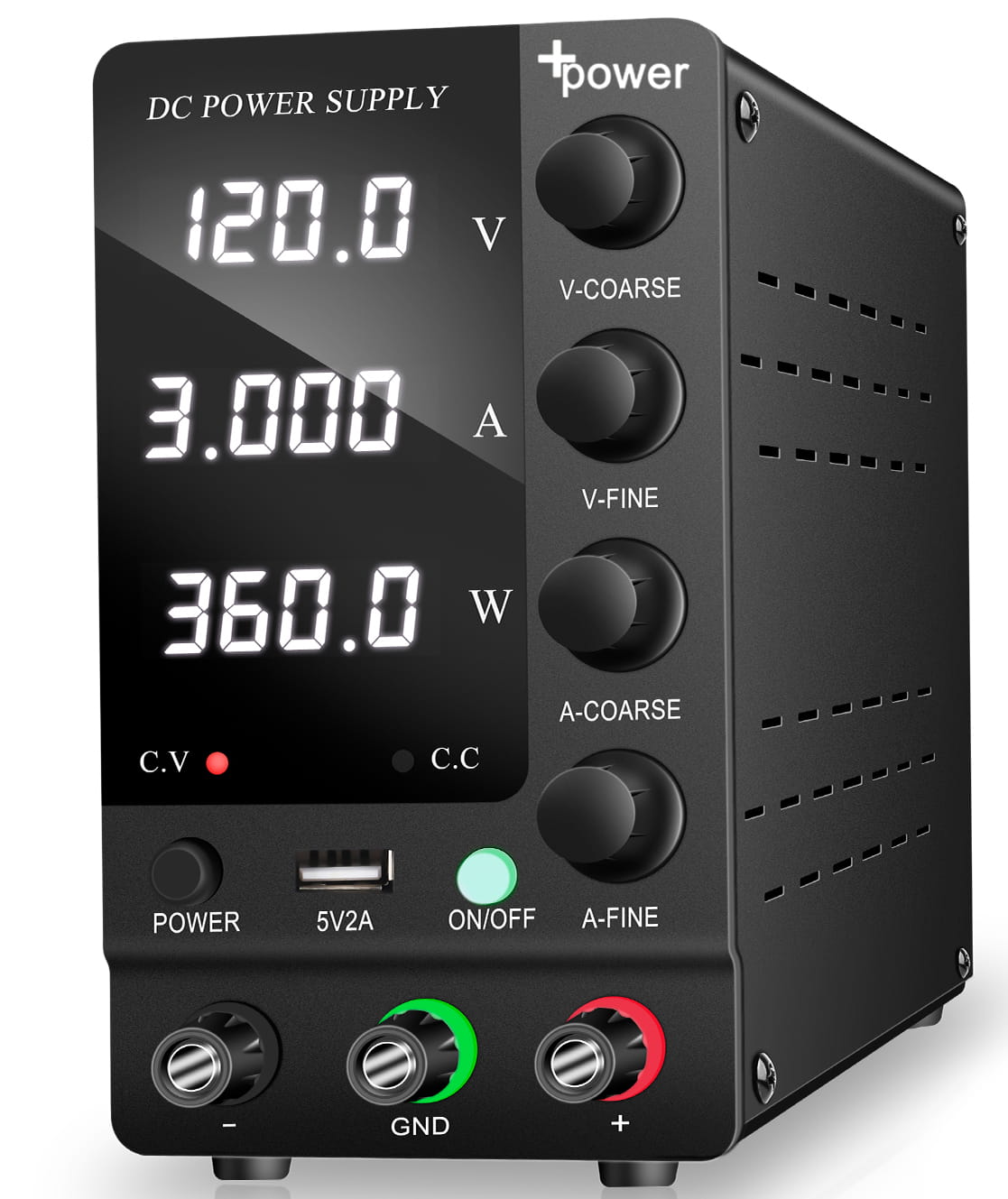 Zasilacz laboratoryjny +power 120V 3A Usb 5V