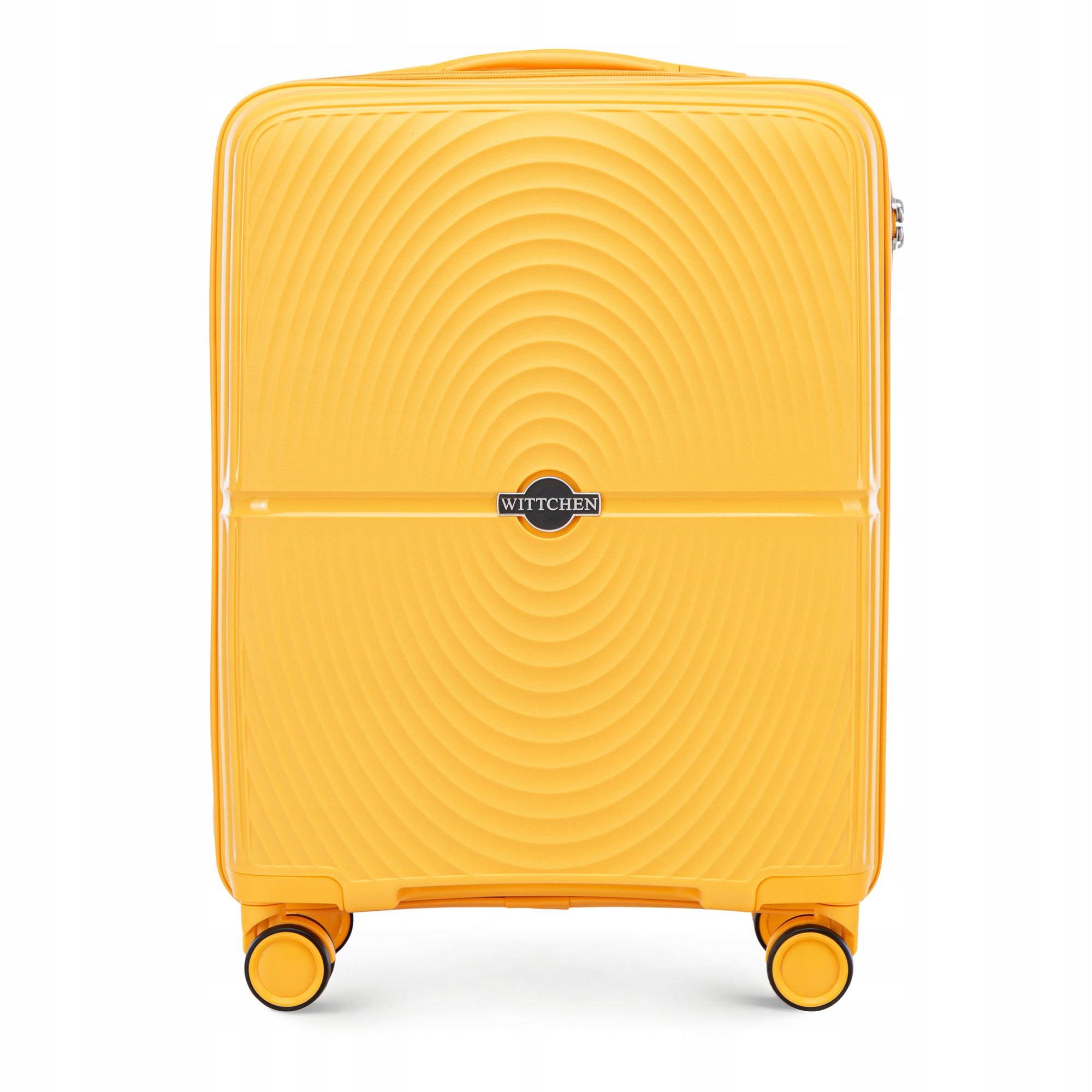Walizka Wittchen 56-3T-301-50 Żółta Kabinowa Polipropylen 55/38/20CM 34L