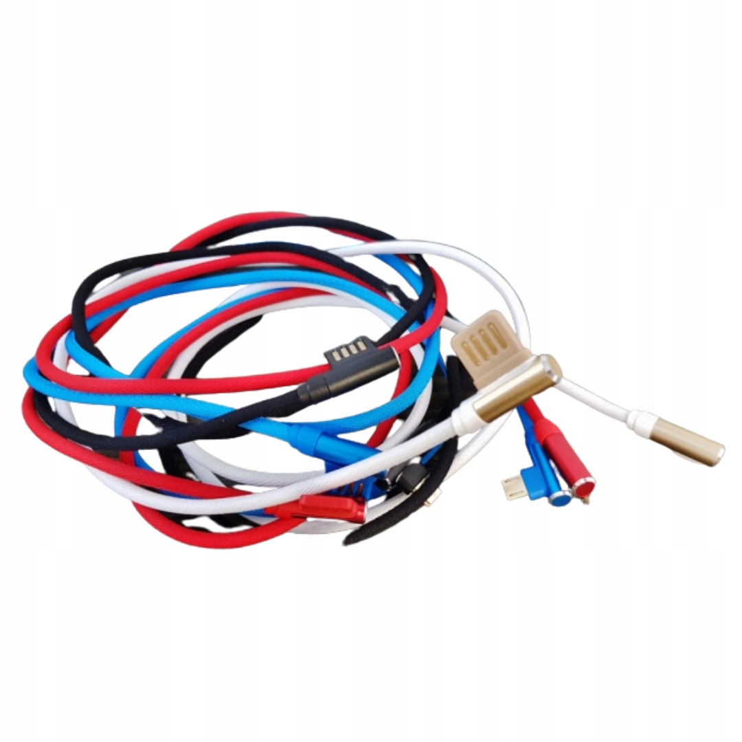 

Kabel Microusb-usb Boczny Oplot Kolorowy