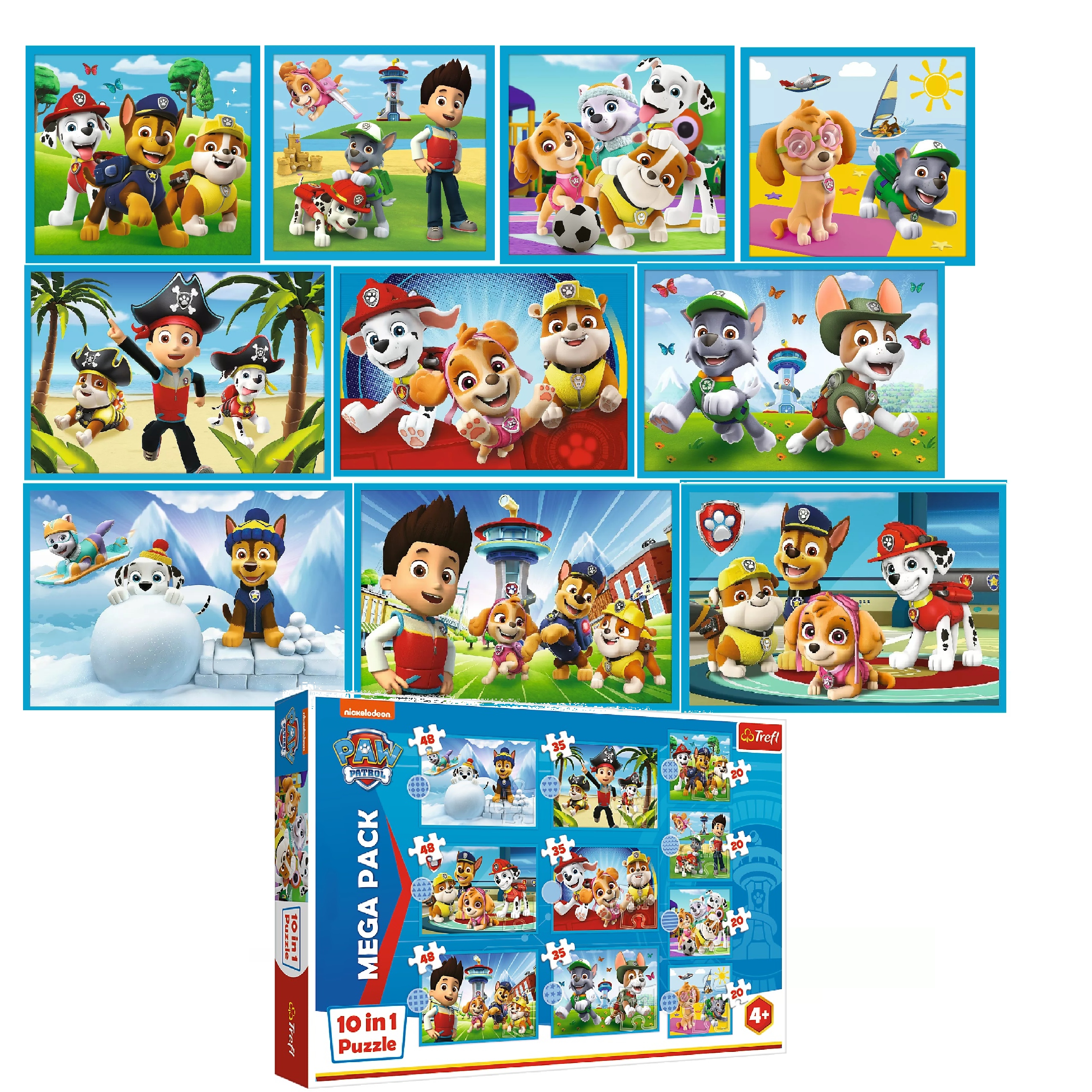 

Puzzle Psi Patrol 10w1 Niezawodna drużyna Trefl