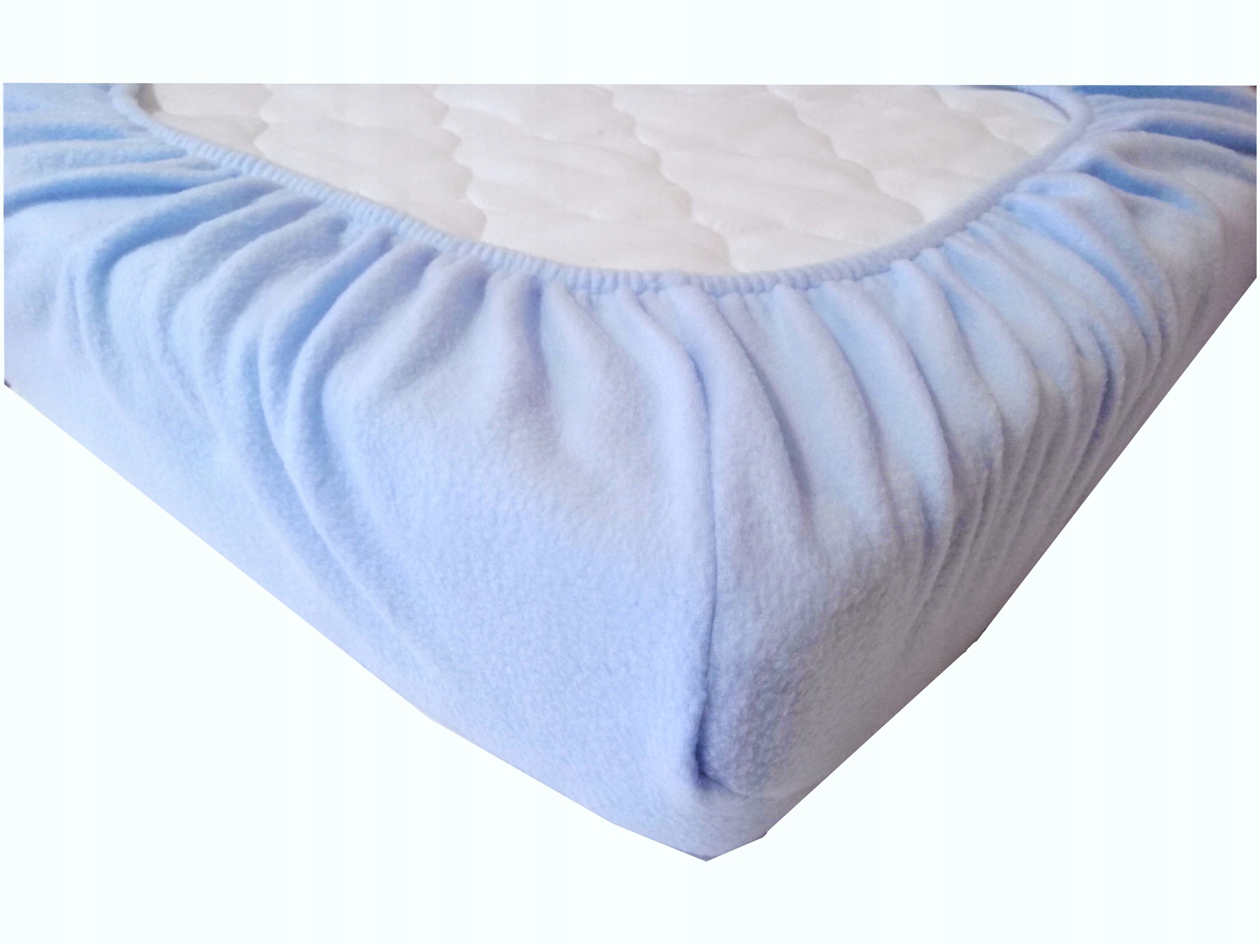 Prostěradlo s gumou z Fleecu 90x200 Fleece světle modrá