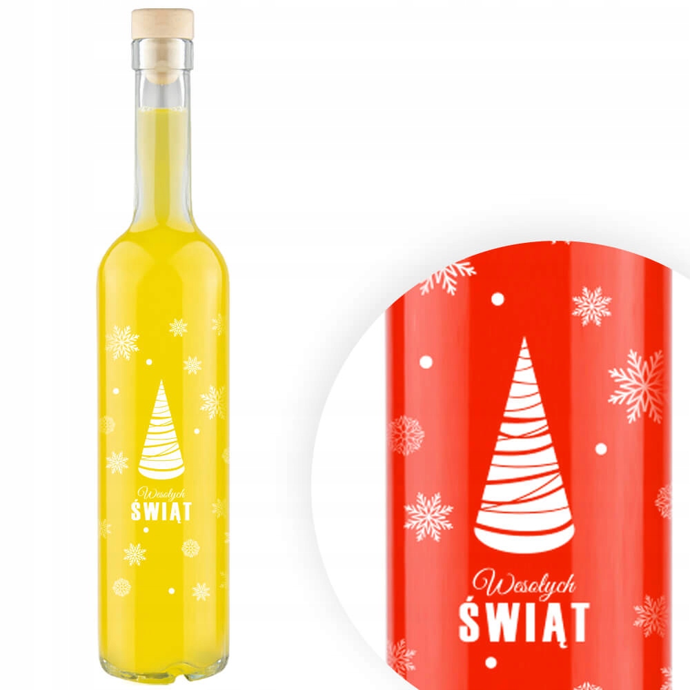 

Butelka Świąteczna Futura 500ML Nadrukiem Choinka