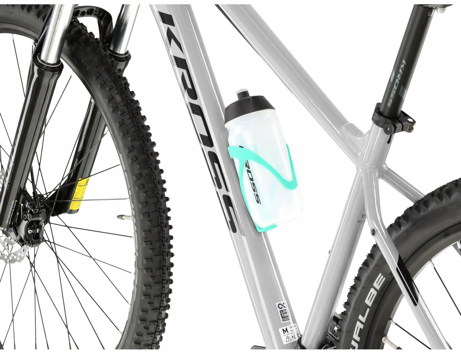 KOSZYK ROWEROWY NA BIDON GRID 2.0 Kolor dominujący zielony