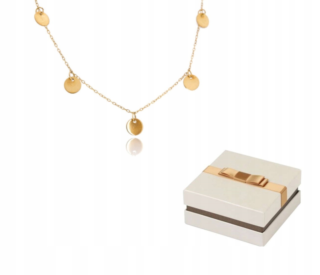 Zlato 585 Zlatý náhrdelník Malé kroužky 14 karátů ZN14