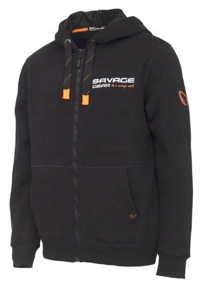 Savage Gear Bluza Z Kapturem Rozpinana Urban Hoodie Black Rozmiar XL