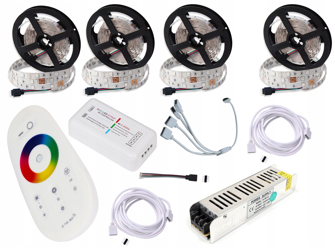 Taśma Led Zestaw 150RGB 20mb 5050 Pilot Dotyk Rf