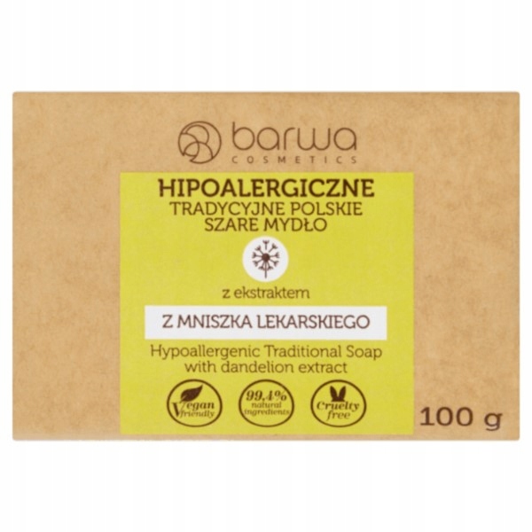 

Barwa Mydło hipoalergiczne z mniszka lekarskiego