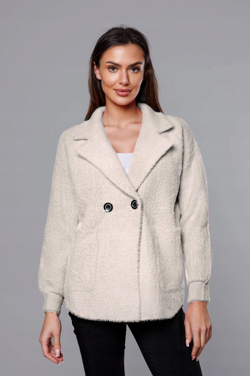 Přehozová Bunda Alpaka CJ65 Ecru Univerzální