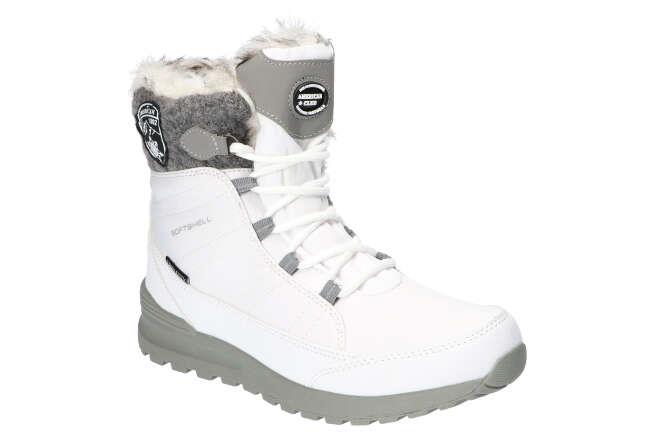 American Club SN26 Zateplené Trapery Kotníkové Boty Sněhule Dámské Zimní Boty 37