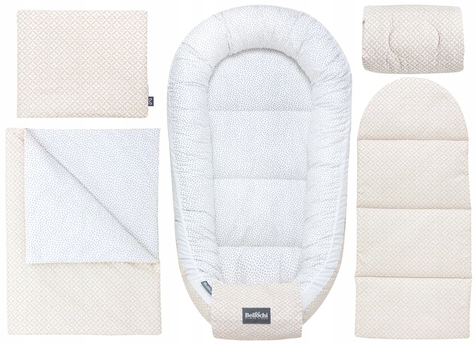 Zestaw wyprawkowy 5 elementowy lui dots Stan opakowania oryginalne