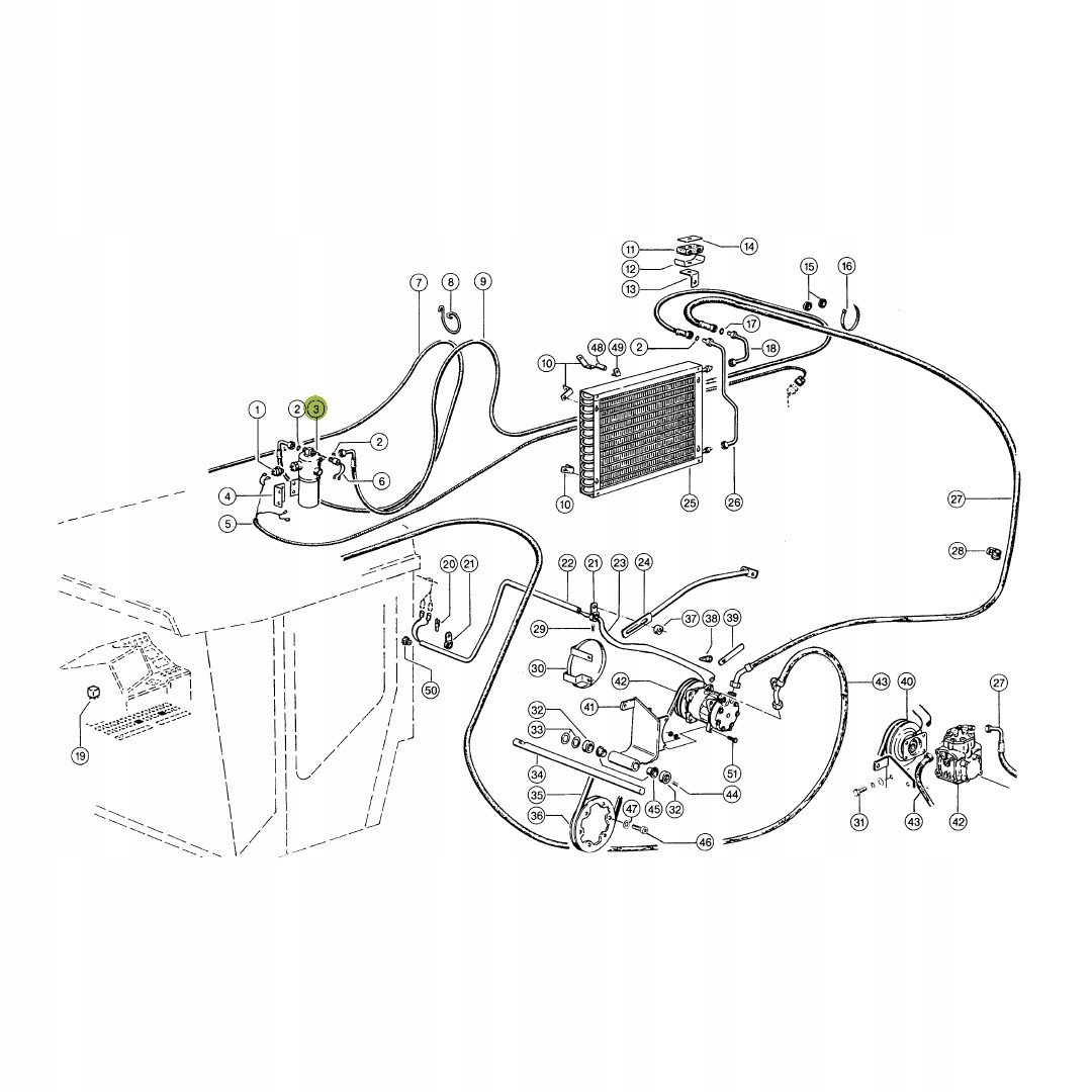 Osuszacz klimatyzacji Claas 546126.1 Zamiennik Numer katalogowy części KL010038