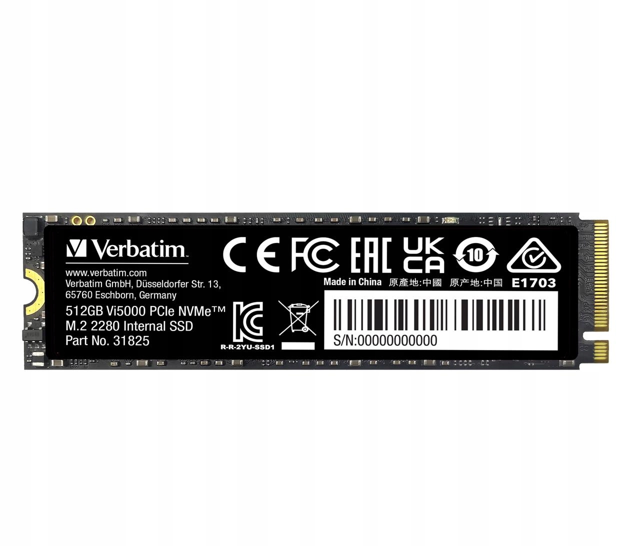Ssd disk Verbatim 31825 512GB M.2 PCIe