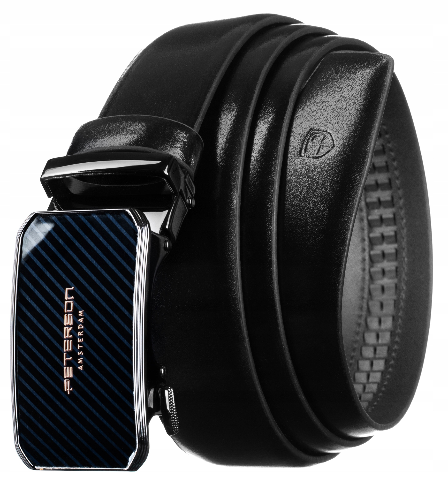 Pasek męski skórzany ze skóry automatyczny Peterson do spodni garnituru