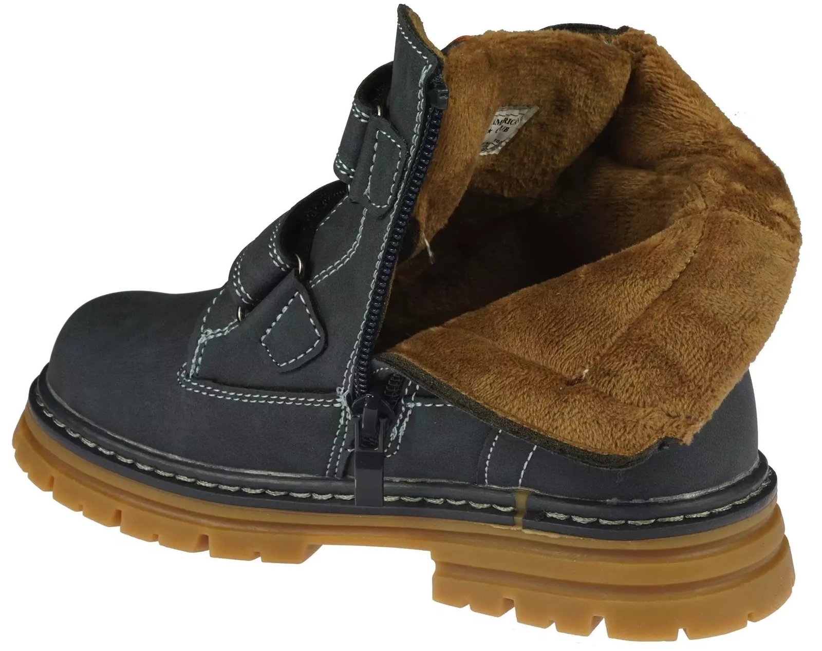 Zimowe buty dziecięce American Club trapery BXD100/23NA granatowe 30 Płeć chłopcy