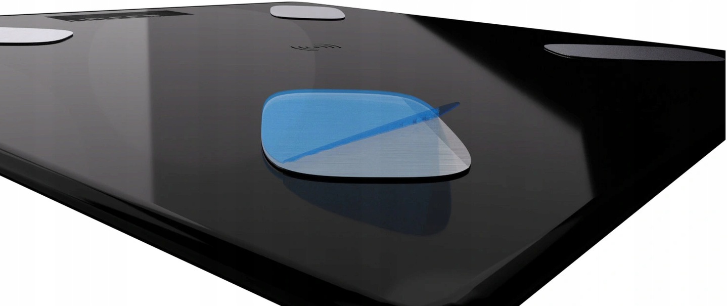 INTELIGENTNA WAGA ŁAZIENKOWA BLUETOOTH ANALITYCZNA Materiał obudowy szkło