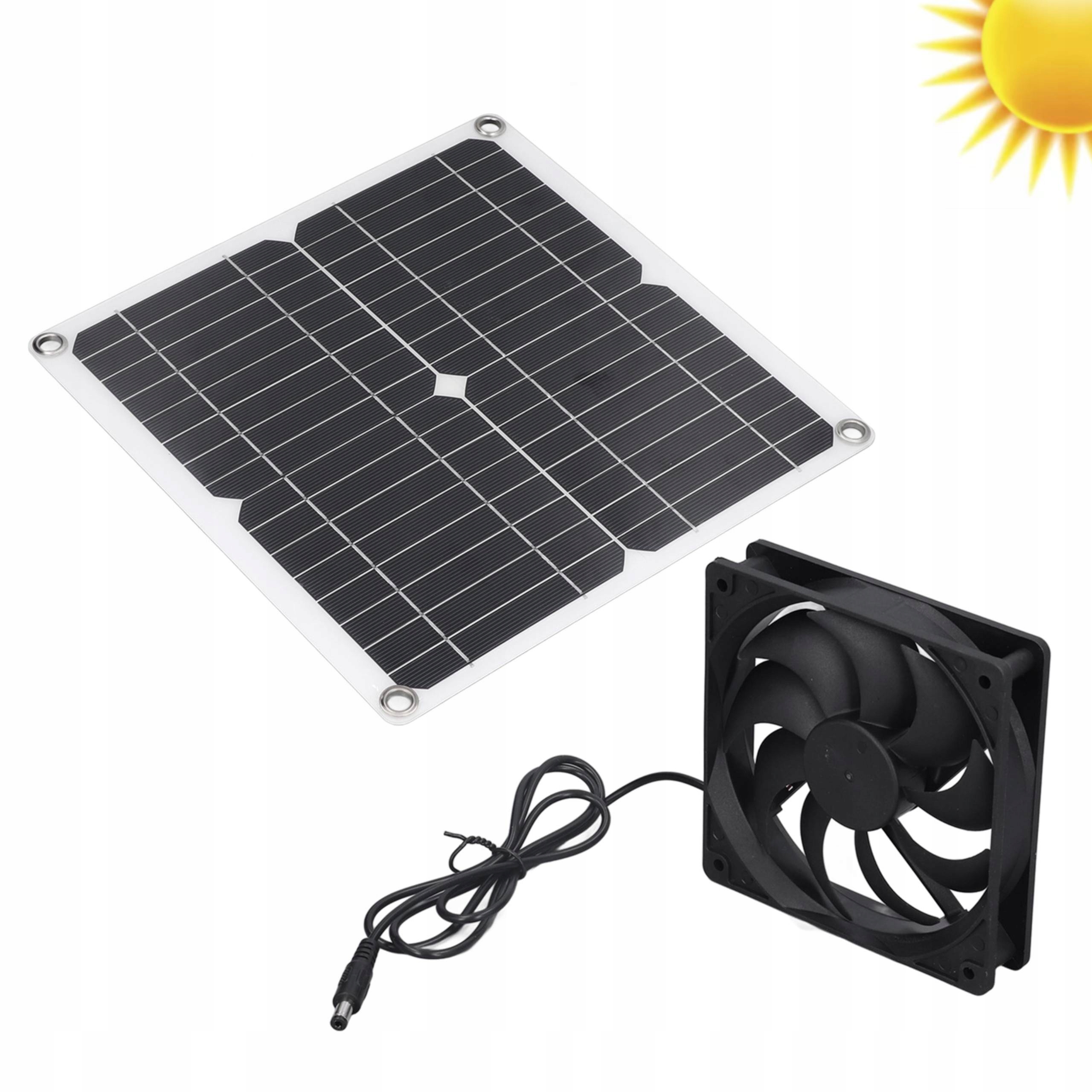 Monokrystalický Solární Panel S Ventilátorem
