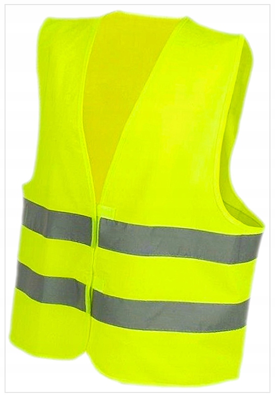 K8C07 KAMIZELKA ODBLASKOWA OSTRZEGAWCZA ŻÓŁTY ŻÓŁTA HIT 88108