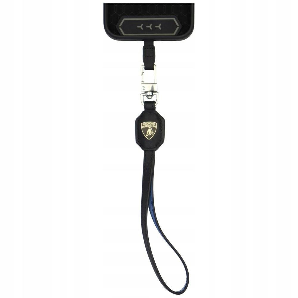 Uniwersalna smycz Lamborghini D1 Leather Handstrap niebieski