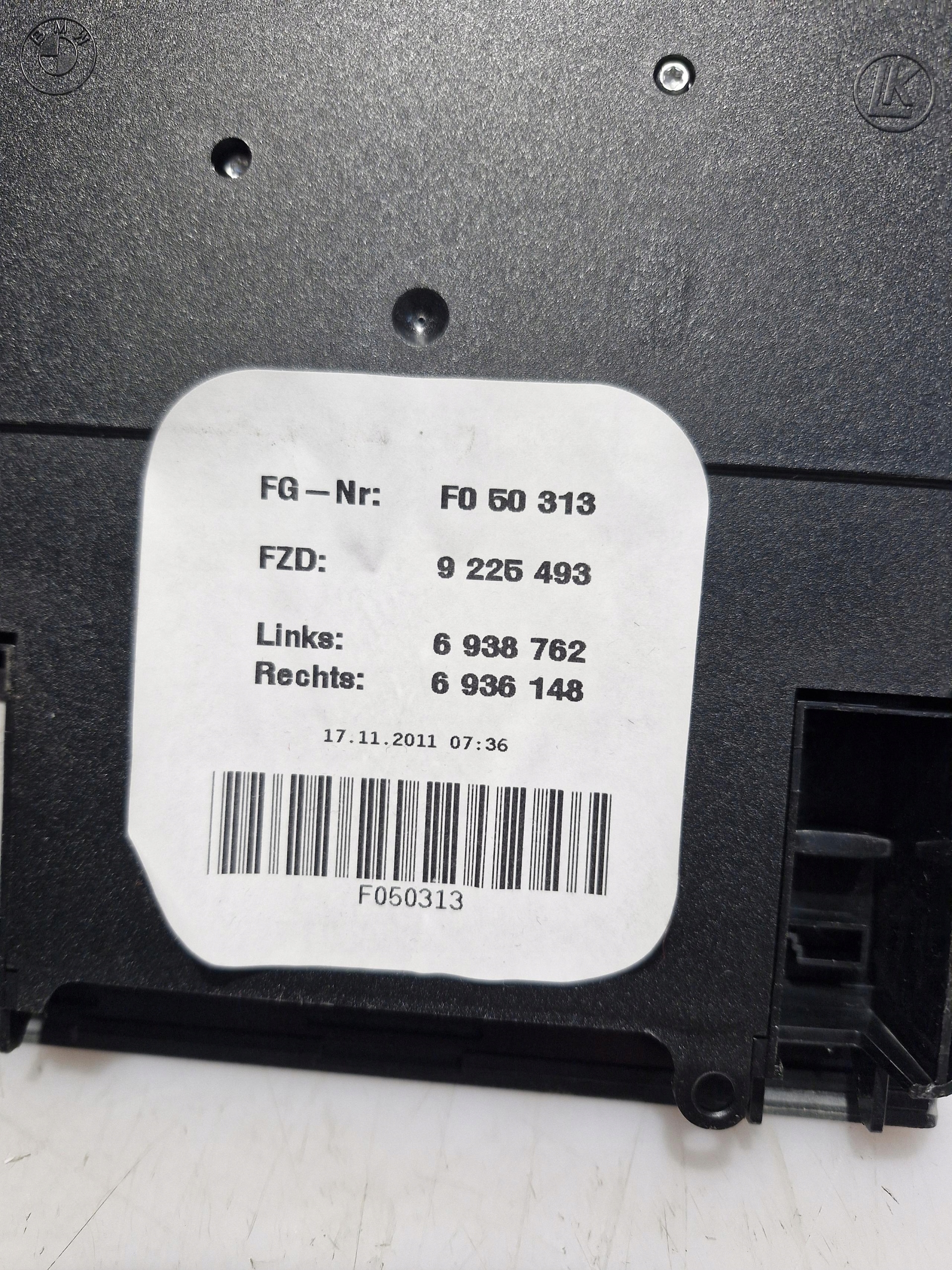 9225493 BMW E84 E90 E91 FANALE CIELO INTERNO interna