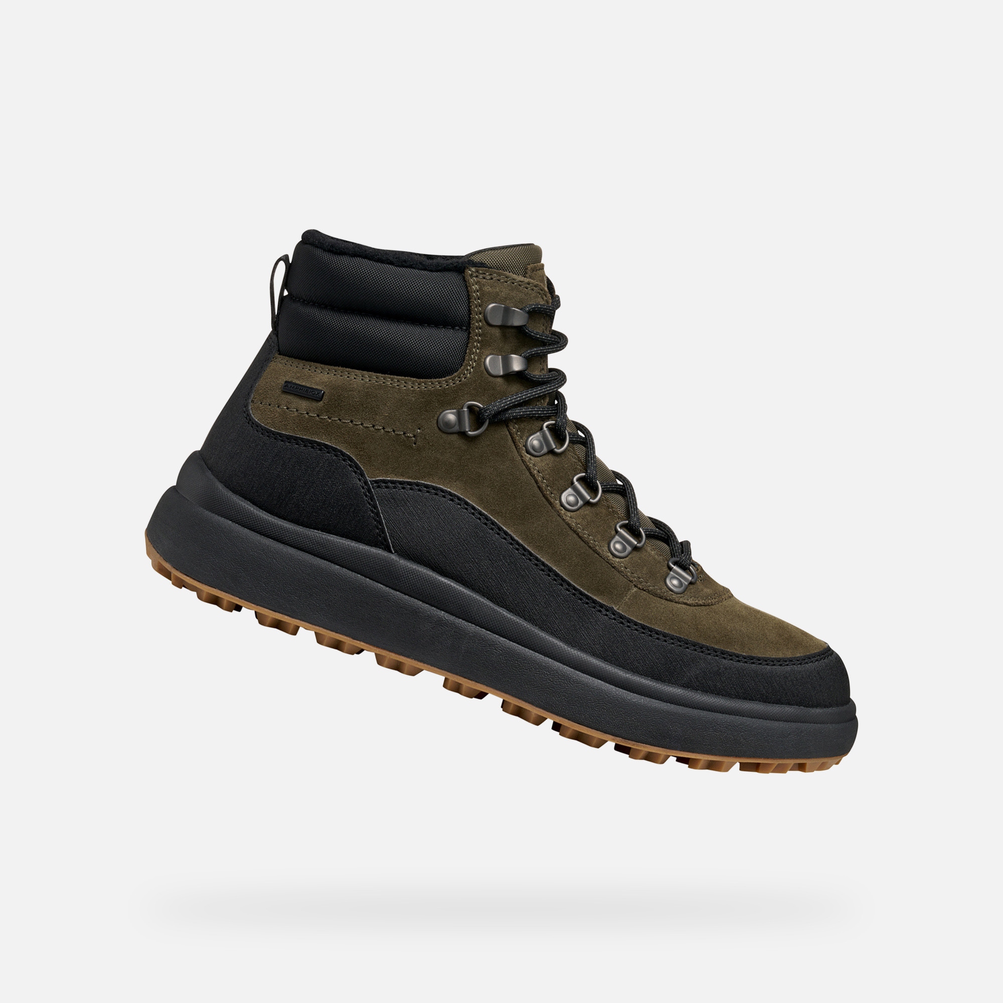 Geox Khaki pánská kotníková obuv Geox Granito Grip B A