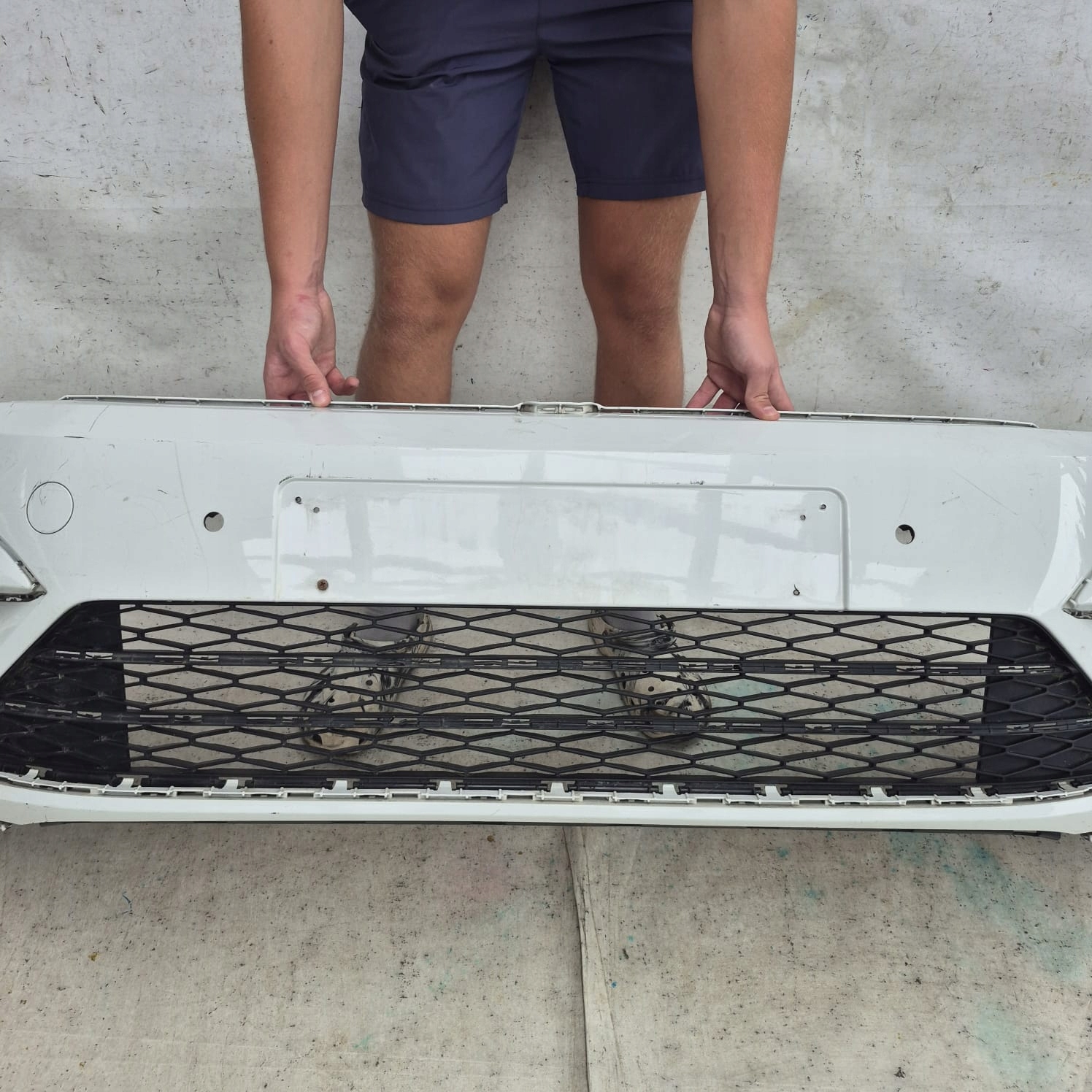 VW TOURAN II 2 R-LINE 15-> bumper front front washer PDC