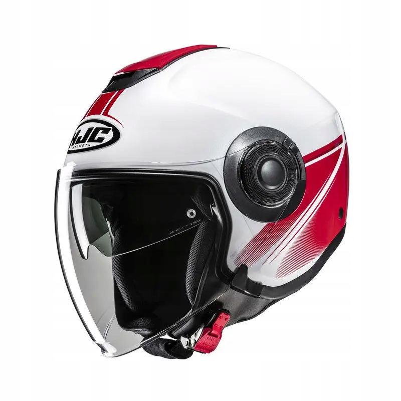 Otvorená motocyklová prilba Hjc I40N Vision White Red L