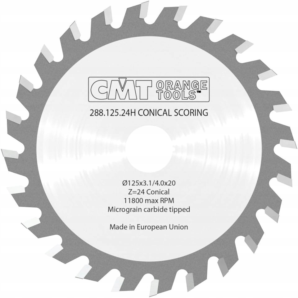 Cmt Trapézový podřezávač 125x20x24Z 3.1 4.0 mm