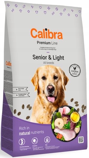 Levně Calibra Dog Premium Line Senior&Light 12kg