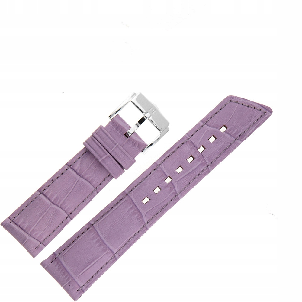Pásek k hodinkám Hirsch 02628184-2-20 fialový 20 mm