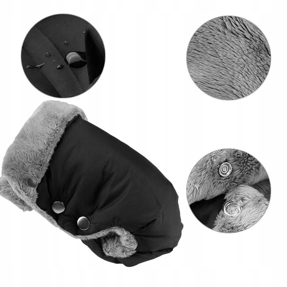 CIEPŁE RĘKAWICZKI DO WÓZKÓW DZIECIĘCYCH, WODOODPORNE RĘKAWICZKI PLUSZOWE Marka inny