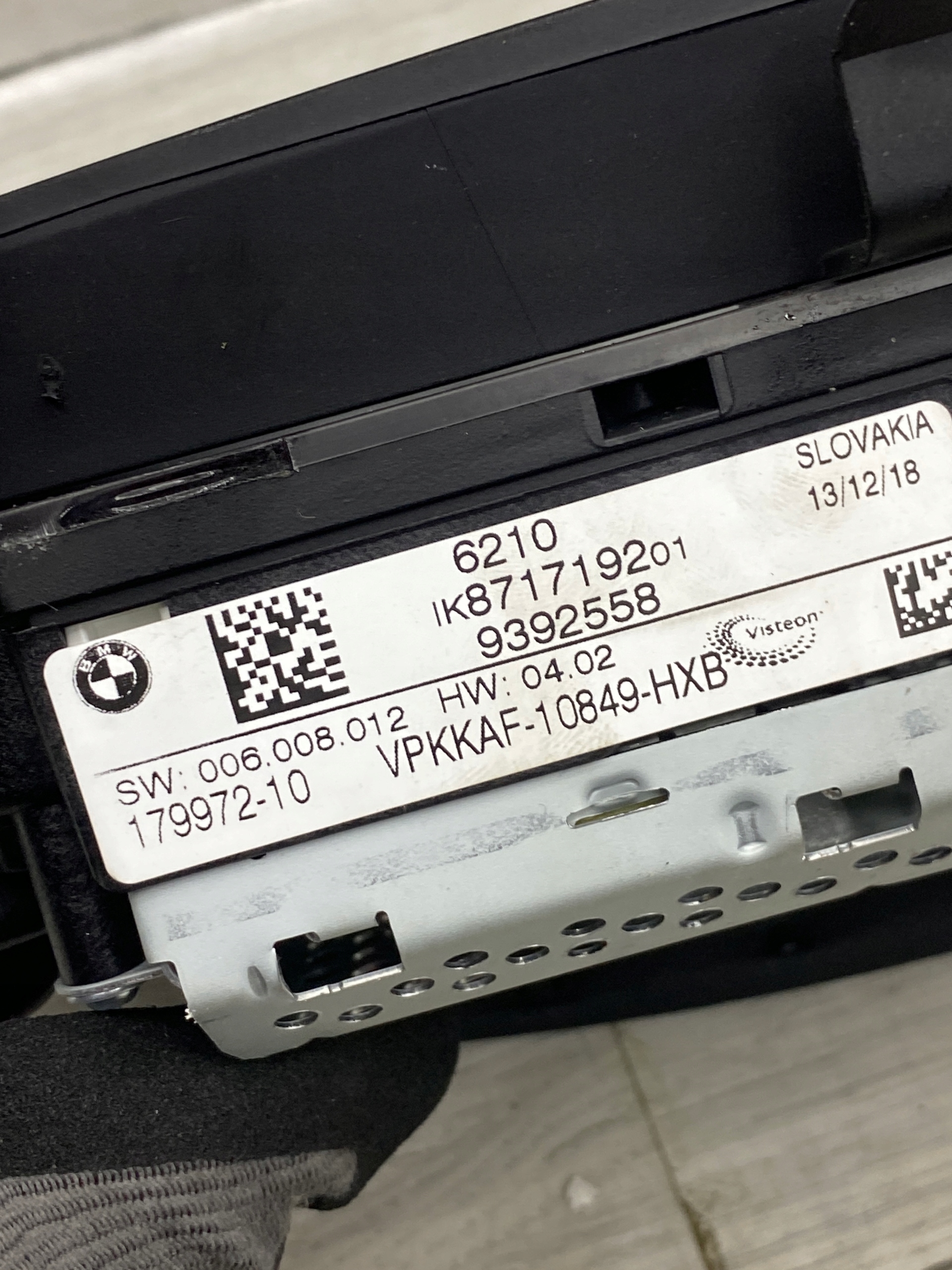 BMW X3 G01 dials dials LED 9392558