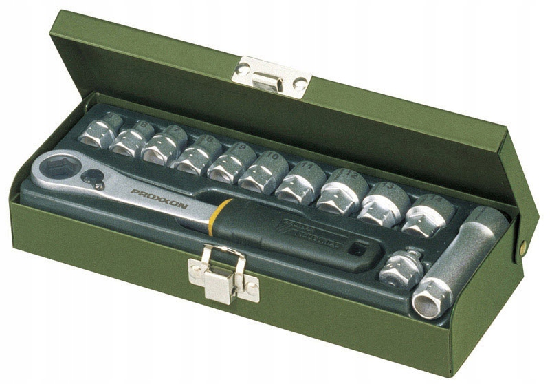 

Proxxon Zestaw nasadek 1/4 z grzechotką przelotową