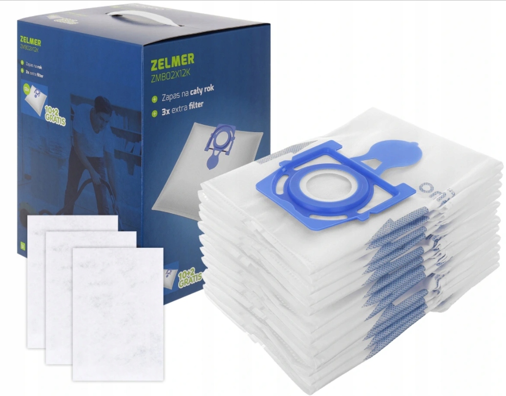 

Worki 12 Szt. Odkurzacza Zelmer Odyssey Filtr