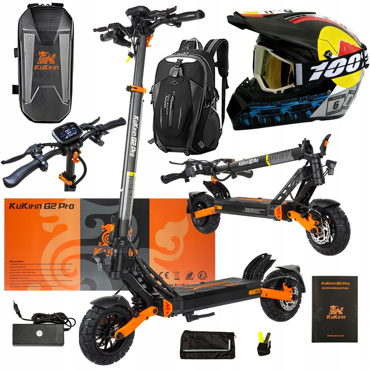 Pojazd Elektryczny KuKirin G2 Pro Abe 500w 48V 15.6AH 65KM 25KM/h +Dárek